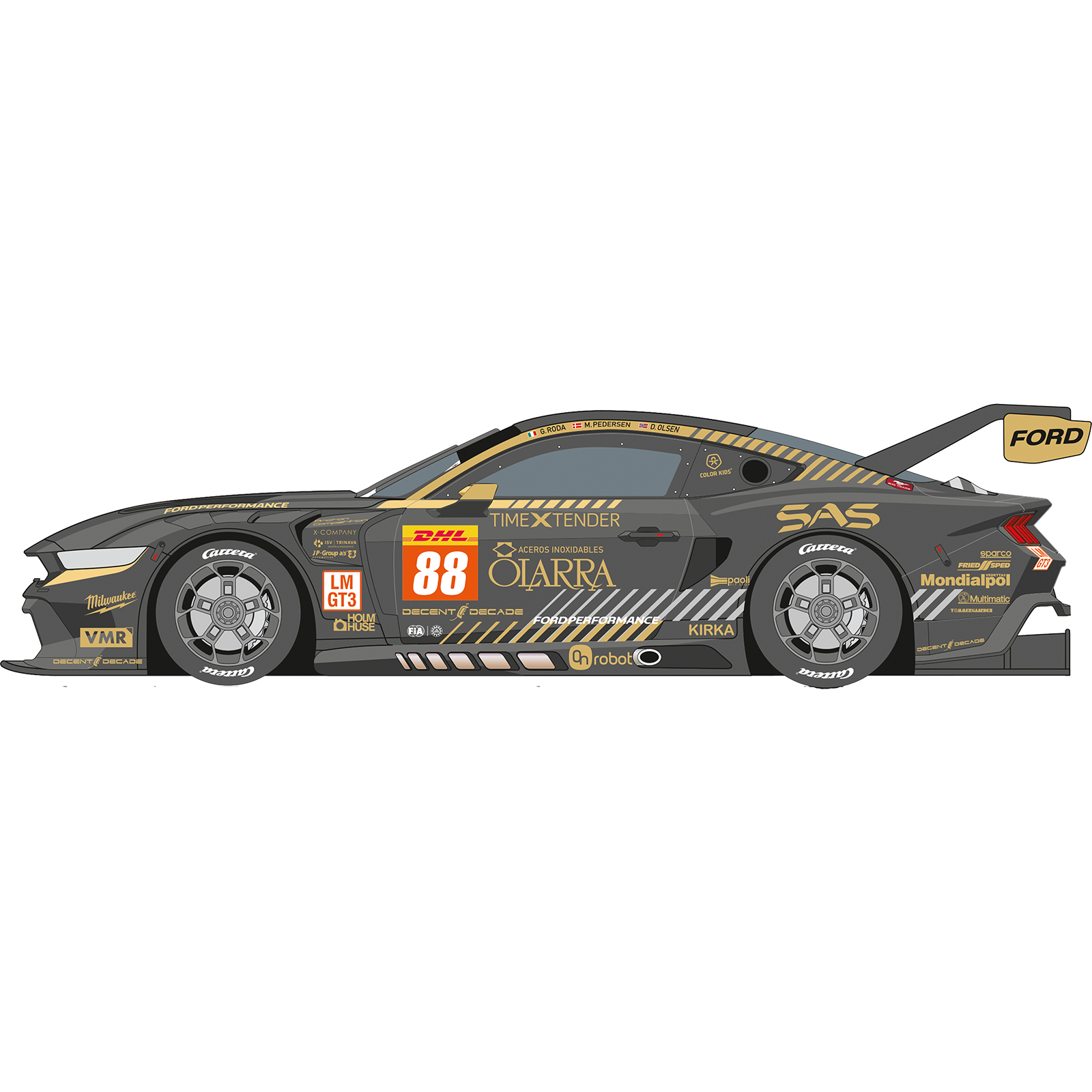 Carrera Digital 124 Ford Mustang GT3 Proton Competition Nr.88 Spa 2