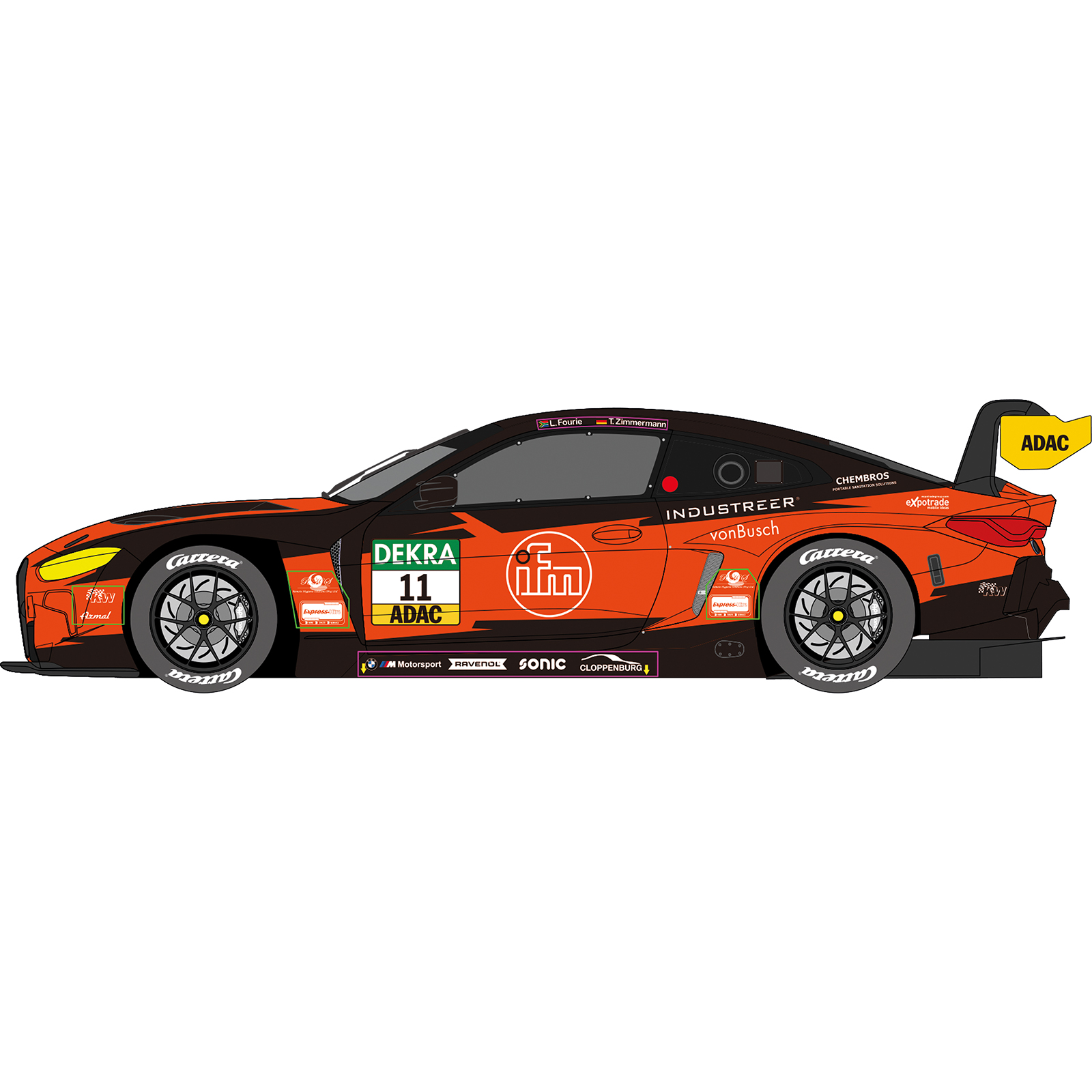 Carrera Digital 132 BMW M4 GT3 FK Performance Motorsport Nr.11