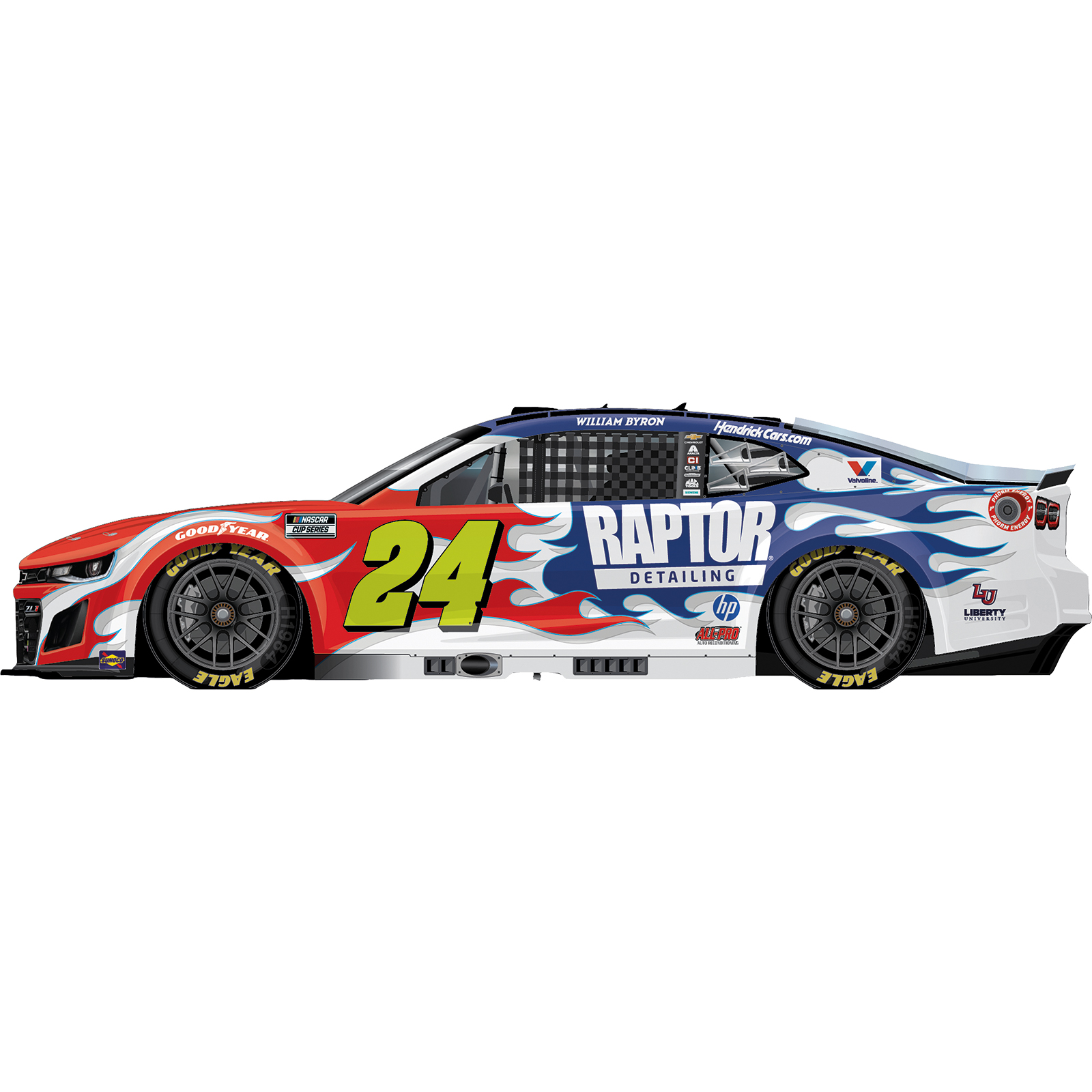 Carrera Digital 132 NASCAR Camaro NextGen ZL1 Hendrick Motorsports William Byron Nr.24 Season 2026